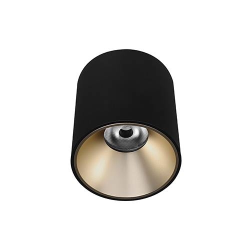 Indigo Lighting - HAPPY 3 18W 3000K 1570Lm 40° DIM Mat zwart Champagne - WA240WW08
