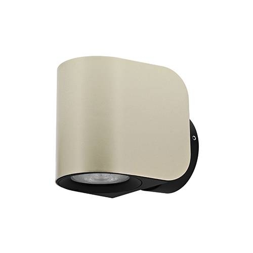 Indigo Lighting - SNOOP GU10 MAX10W PAR16 IP54 Mat zwart Champagne - WA26108