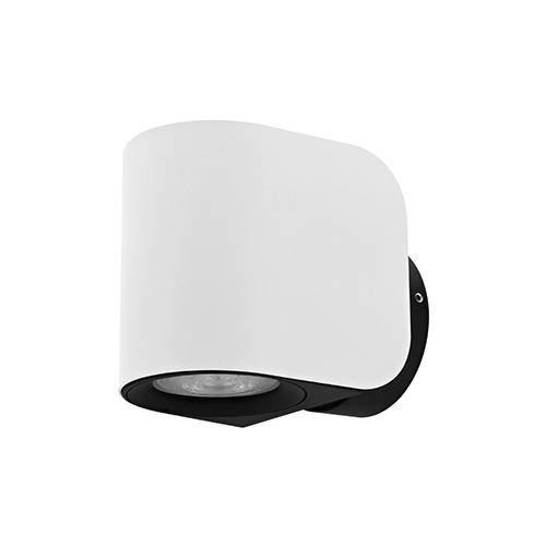 Indigo Lighting - SNOOP GU10 MAX10W PAR16 IP54 Mat zwart Mat wit - WA26135