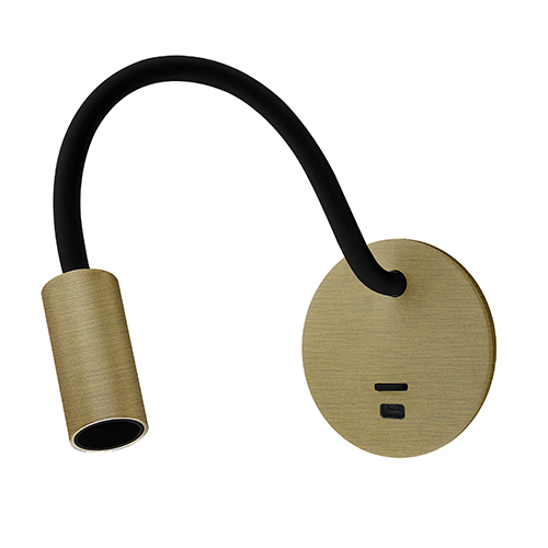 Indigo Lighting - DIPLO 2 4,6W 3000K 360Lm 34° Geborsteld messing - WA276WW61