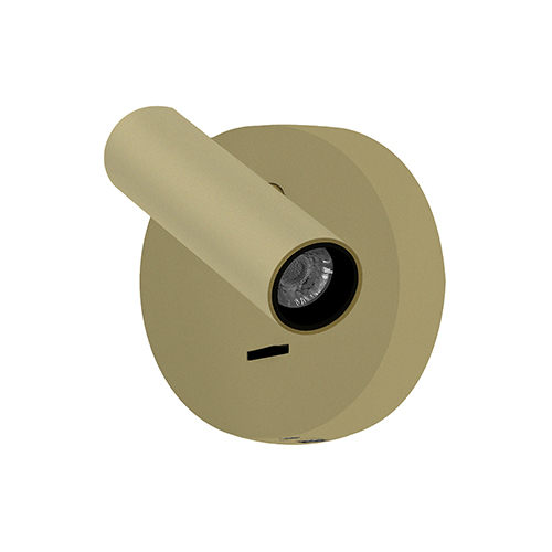 Indigo Lighting - LUSY R 6,3W 3000K 475Lm 34° Geborsteld messing - WA277WW61