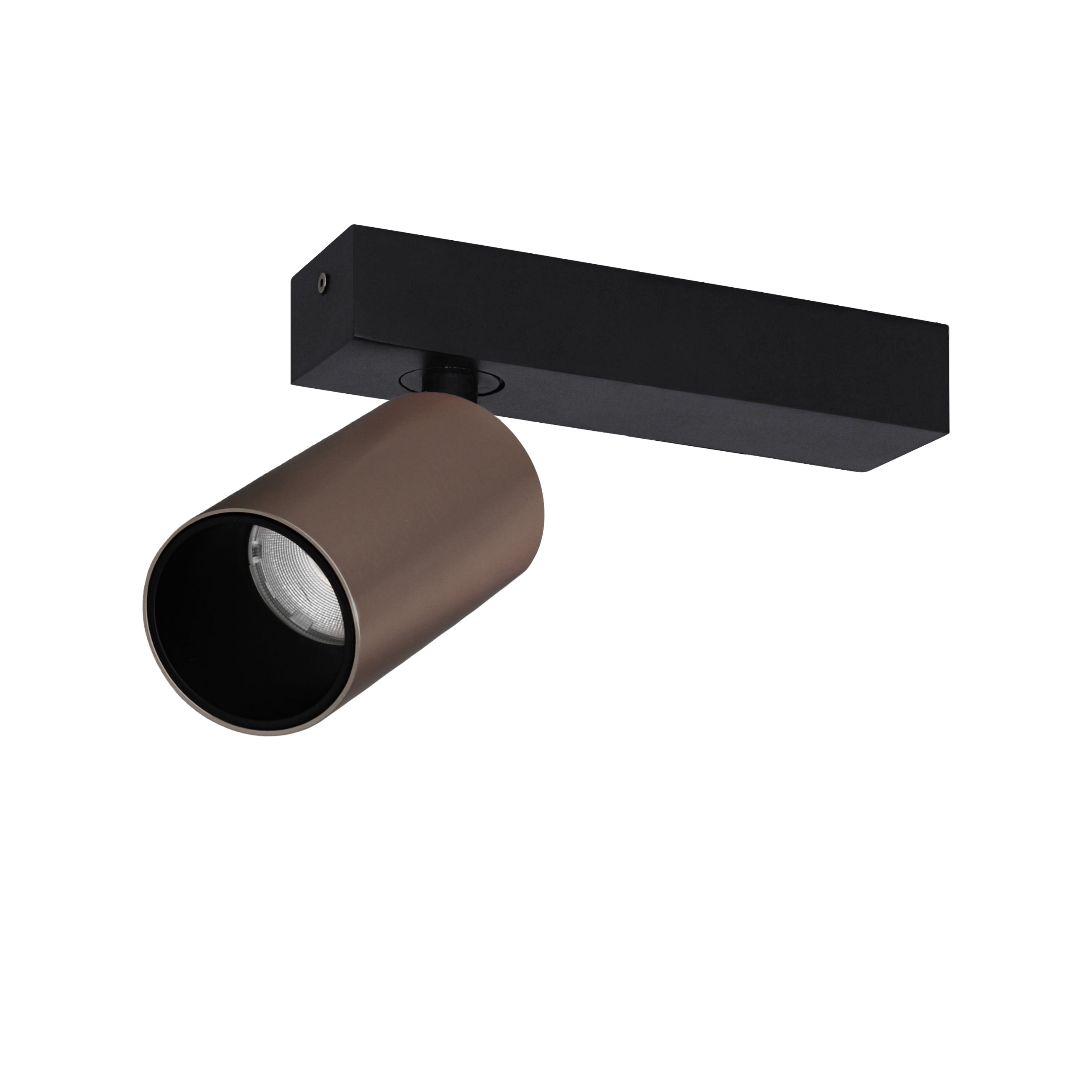 Indigo Lighting - OLYN 1 W 15W 1820Lm 36° DIM Mat zwart Satijn brons - WA28731