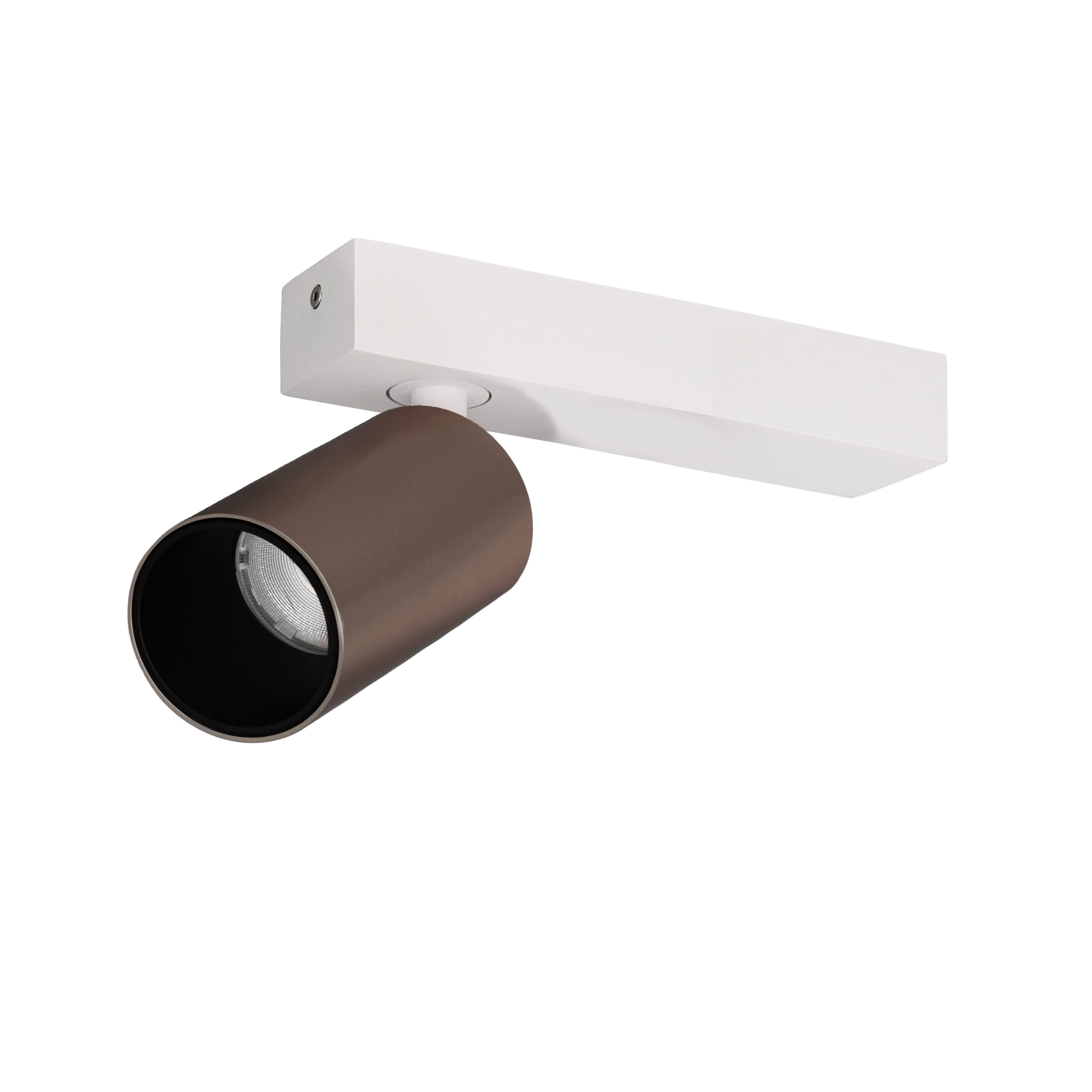 Indigo Lighting - OLYN 1 W 15W 1820Lm 36° DIM Mat wit Satijn brons - WA28765
