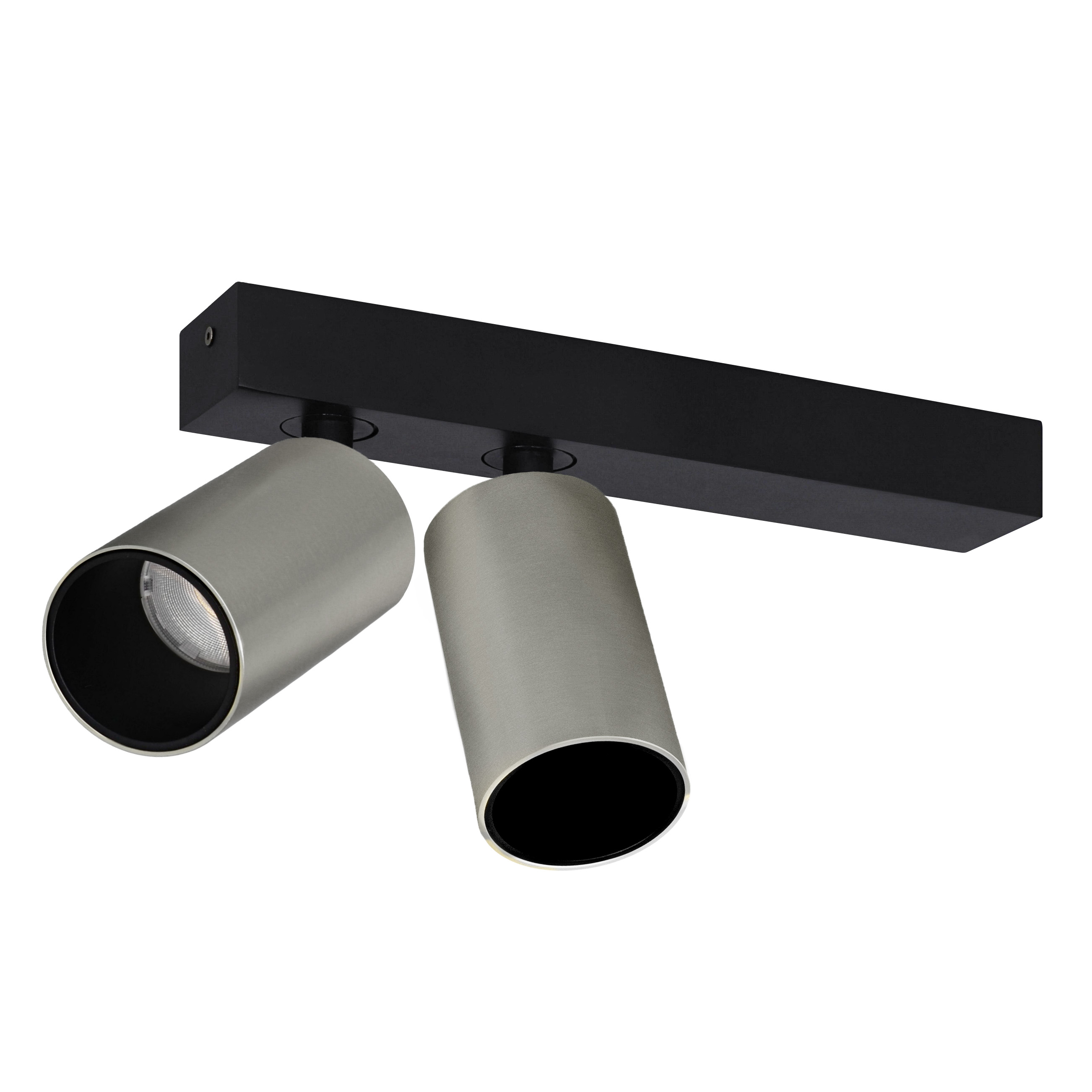 Indigo Lighting - OLYN 2 C 30W 3640Lm 36° DIM Mat zwart Geborsteld nikkel - WA28857