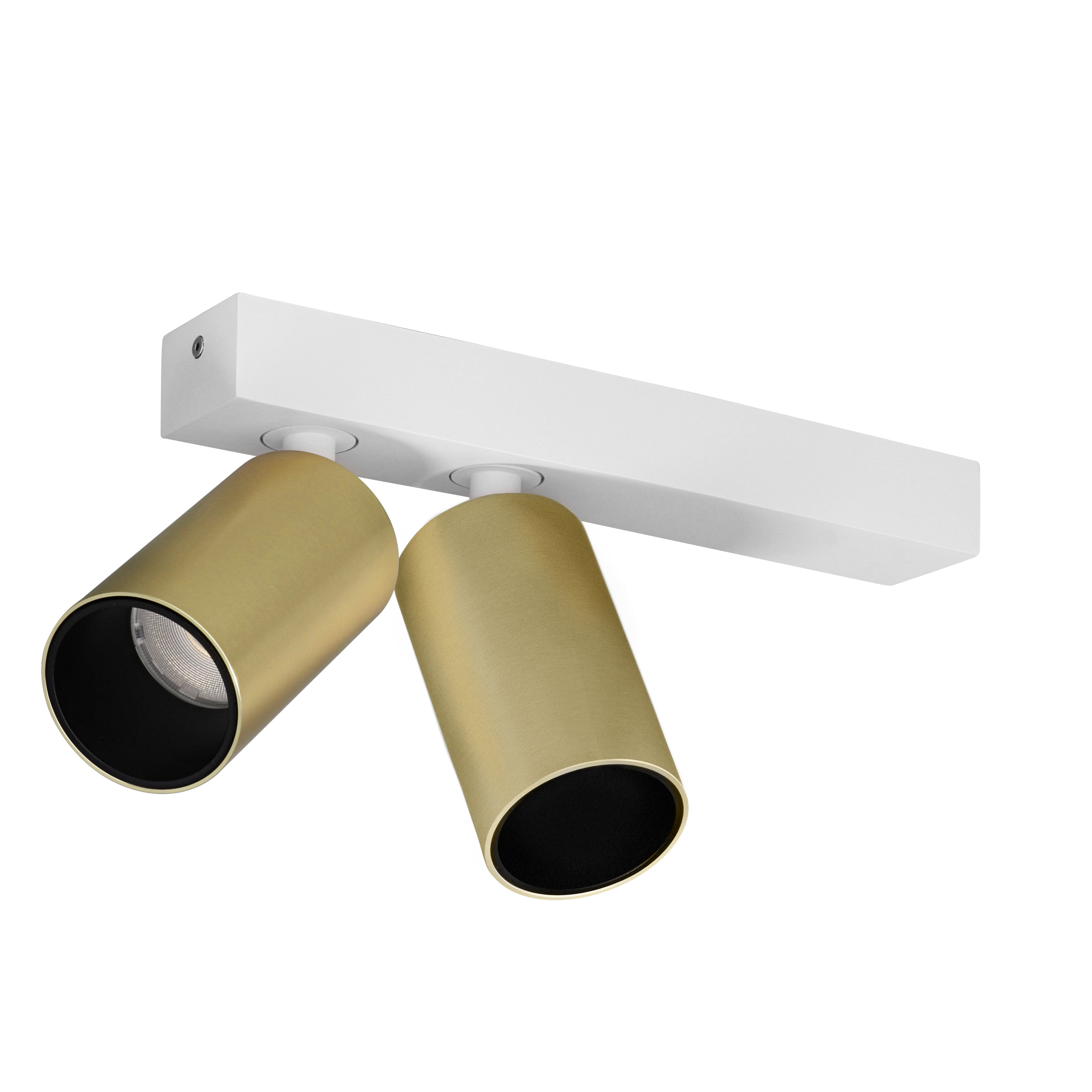 Indigo Lighting - OLYN 2 C 30W 3640Lm 36° DIM Mat wit Geborsteld goud - WA28859