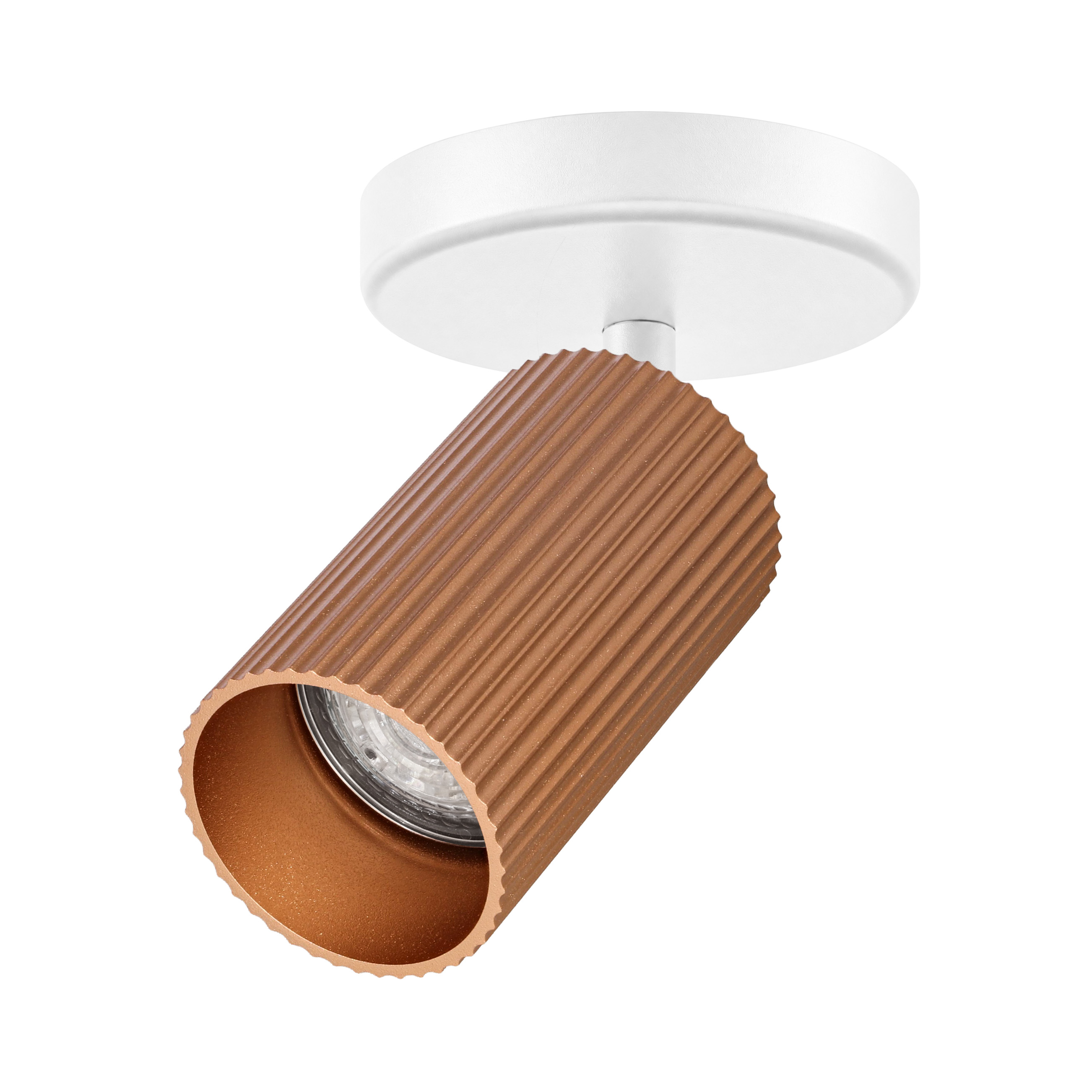 Indigo Lighting - TESSERA 1 C GU10 MAX10W PAR16 Mat wit Goud roze - WA33102