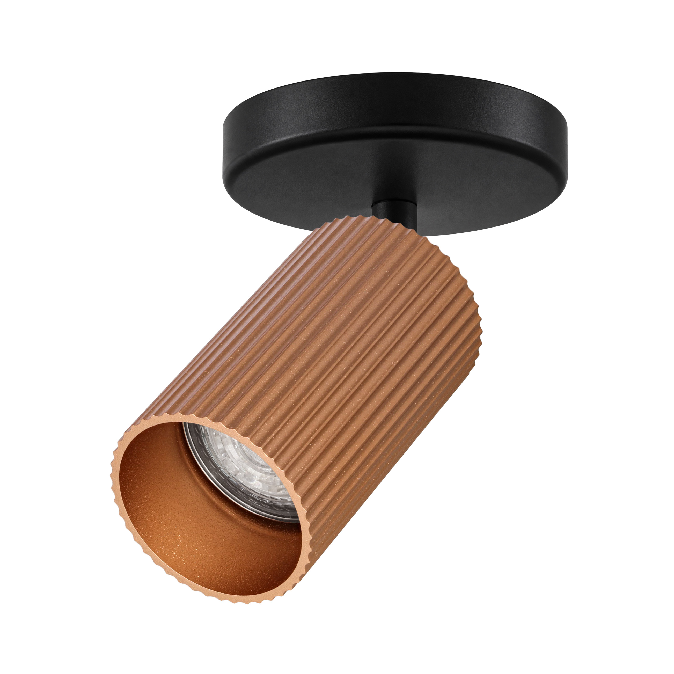 Indigo Lighting - TESSERA 1 C GU10 MAX10W PAR16 Mat zwart Goud roze - WA33106