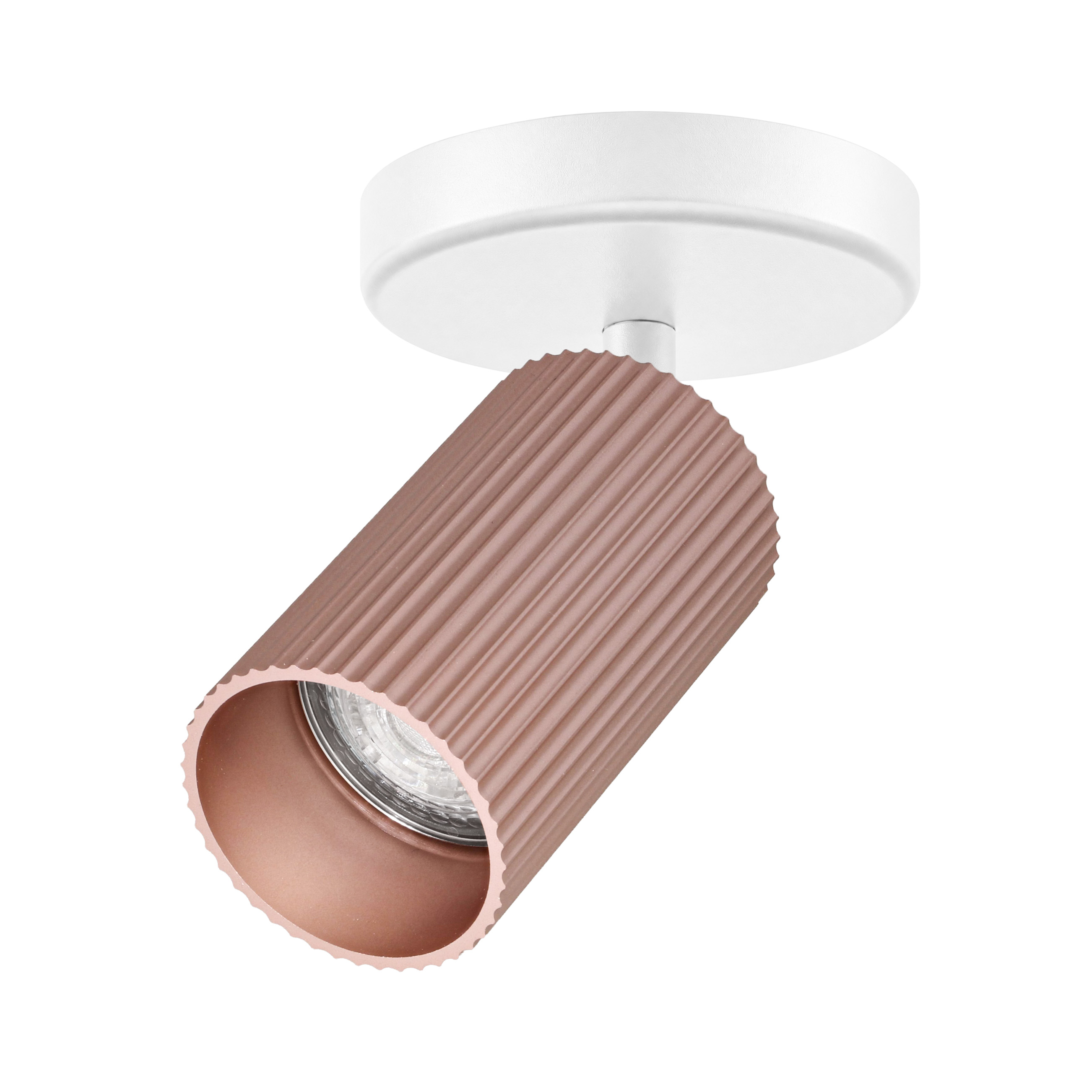 Indigo Lighting - TESSERA 1 C GU10 MAX10W PAR16 Mat wit Roze - WA33182