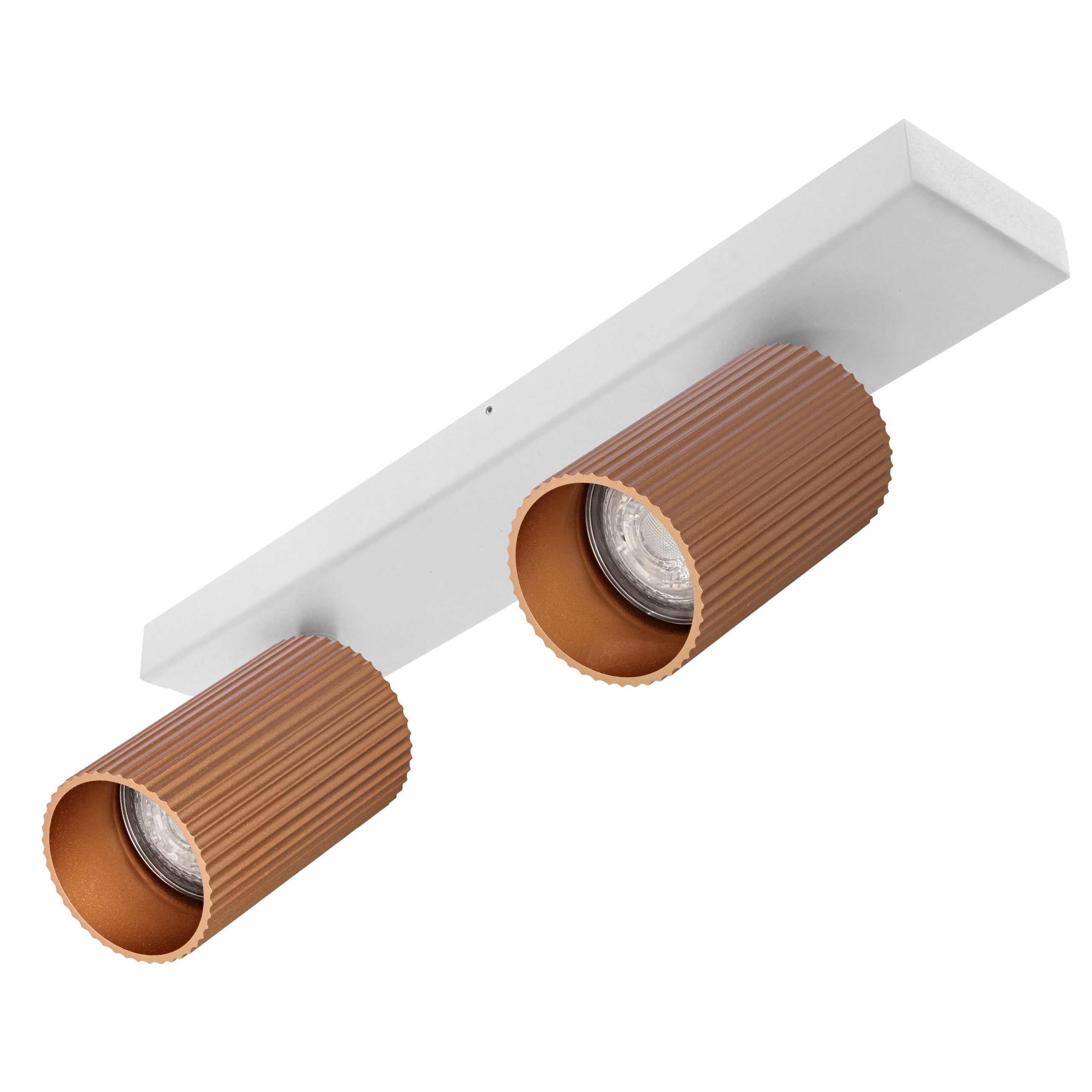 Indigo Lighting - TESSERA 2 C GU10 MAX2x10W PAR16 Mat wit Goud roze - WA33202