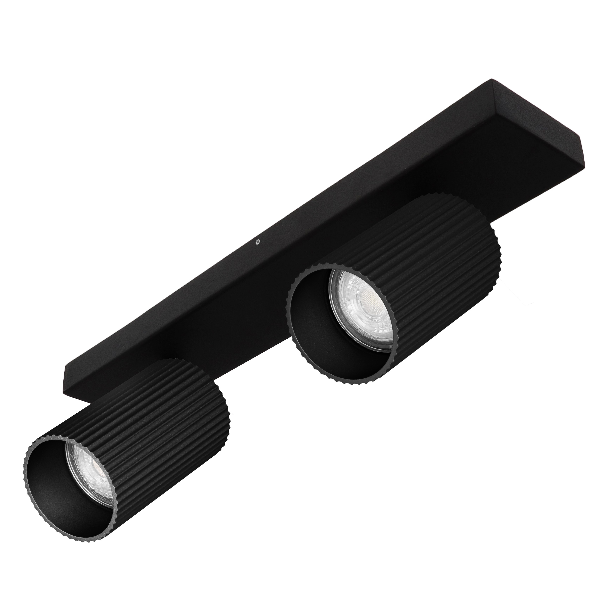 Indigo Lighting - TESSERA 2 C GU10 MAX2x10W PAR16 Mat zwart - WA33205