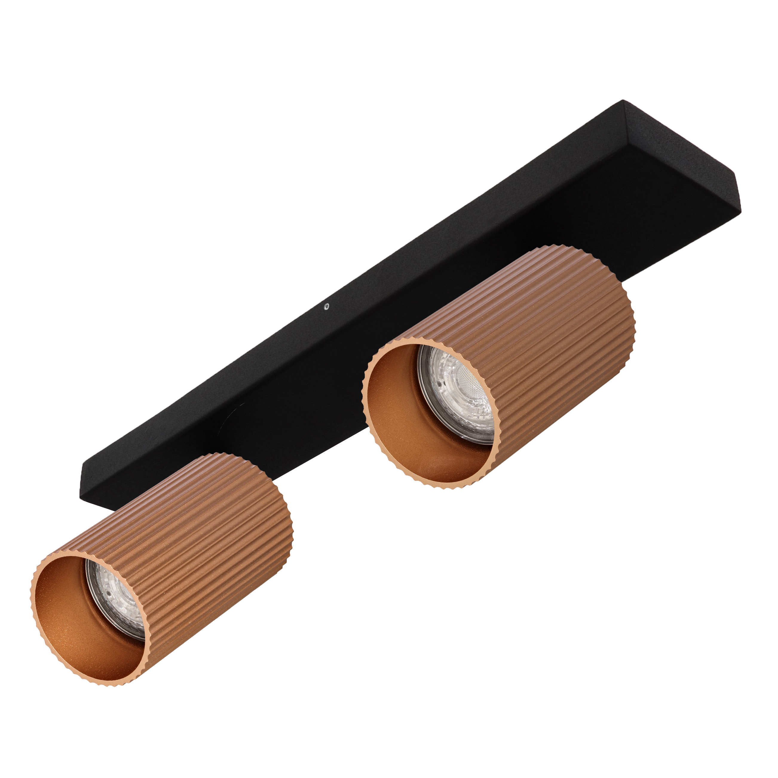 Indigo Lighting - TESSERA 2 C GU10 MAX2x10W PAR16 Mat zwart Goud roze - WA33206