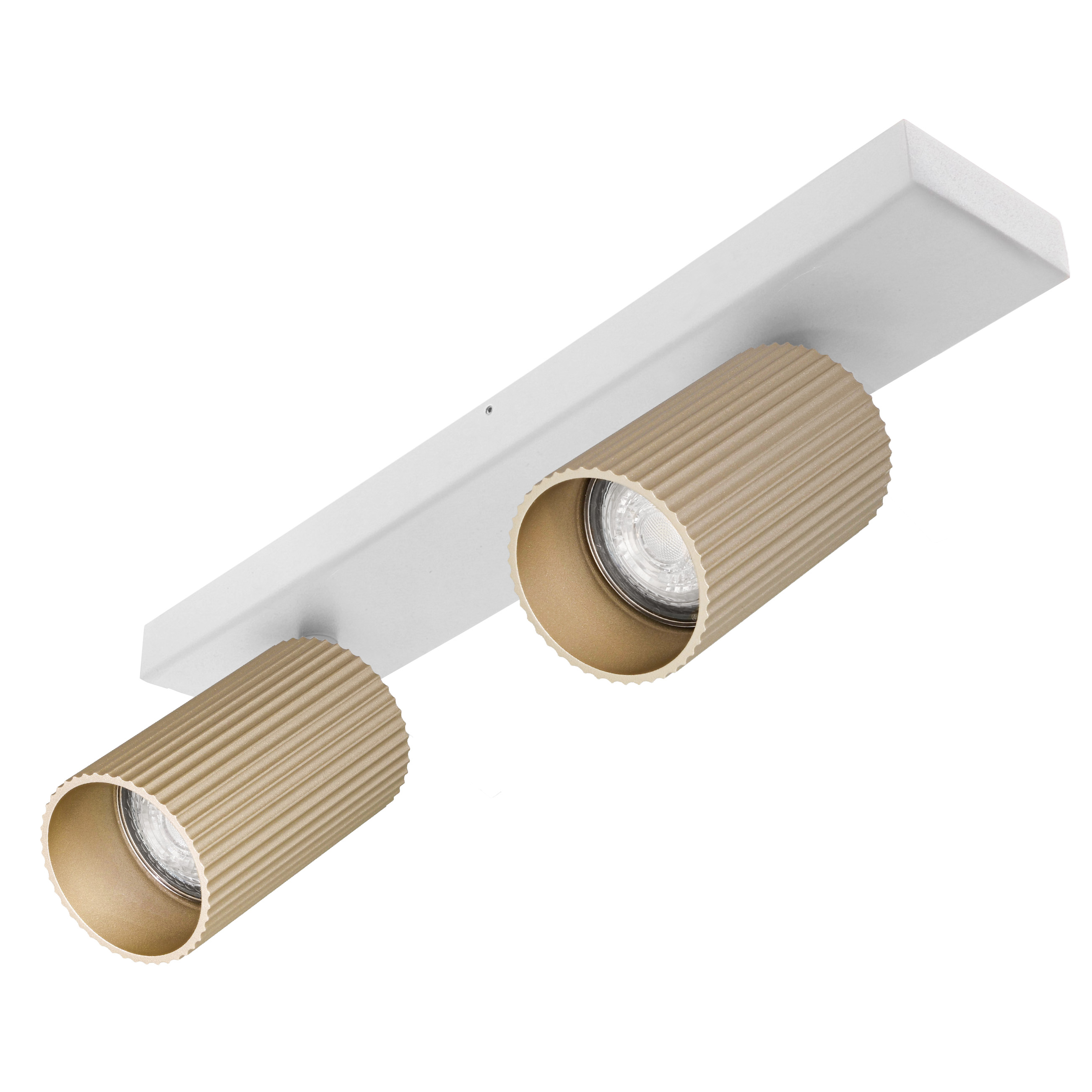 Indigo Lighting - TESSERA 2 C GU10 MAX2x10W PAR16 Mat wit Champagne - WA33249