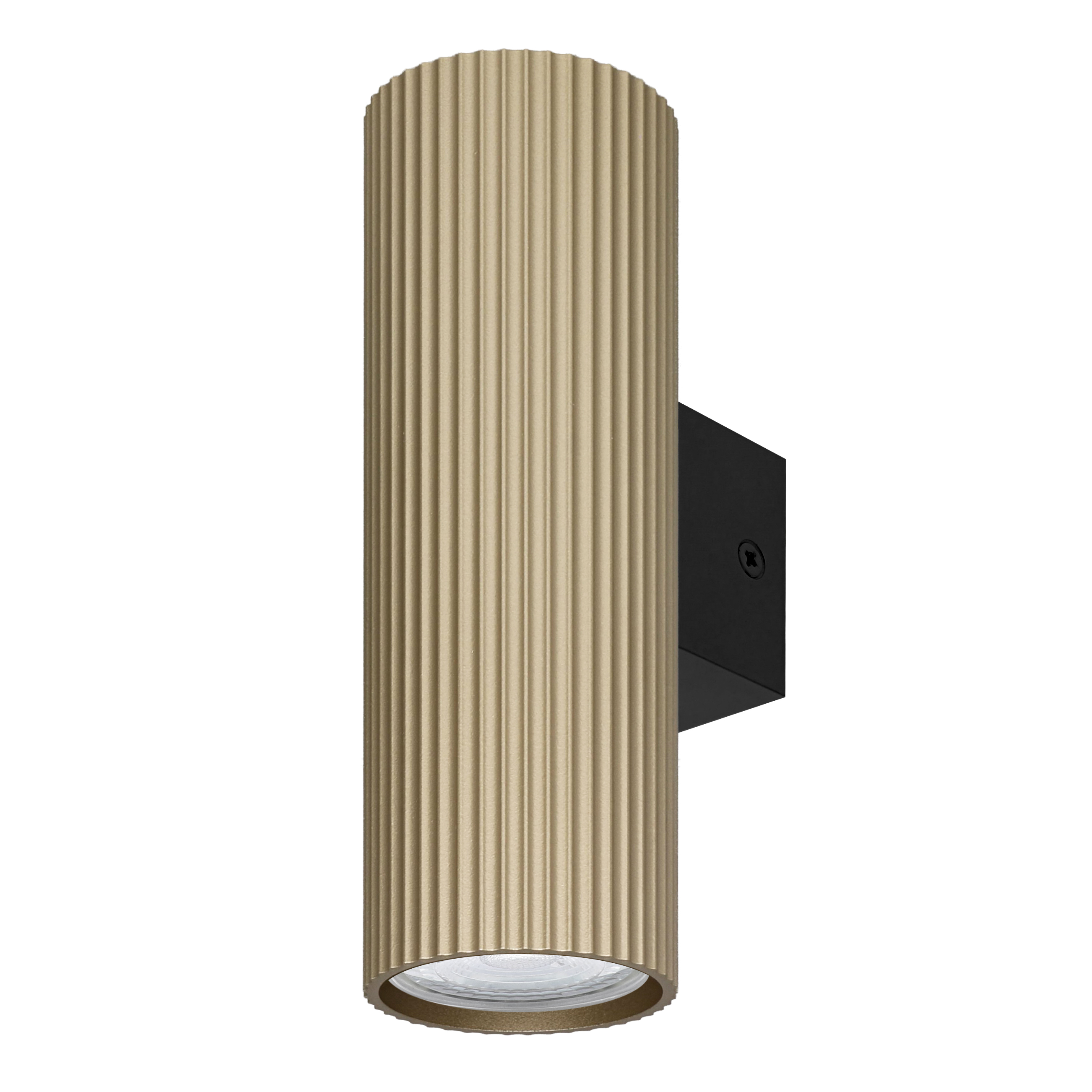 Indigo Lighting - TESSERA W GU10 MAX2x10W PAR16 Mat zwart Champagne - WA33308