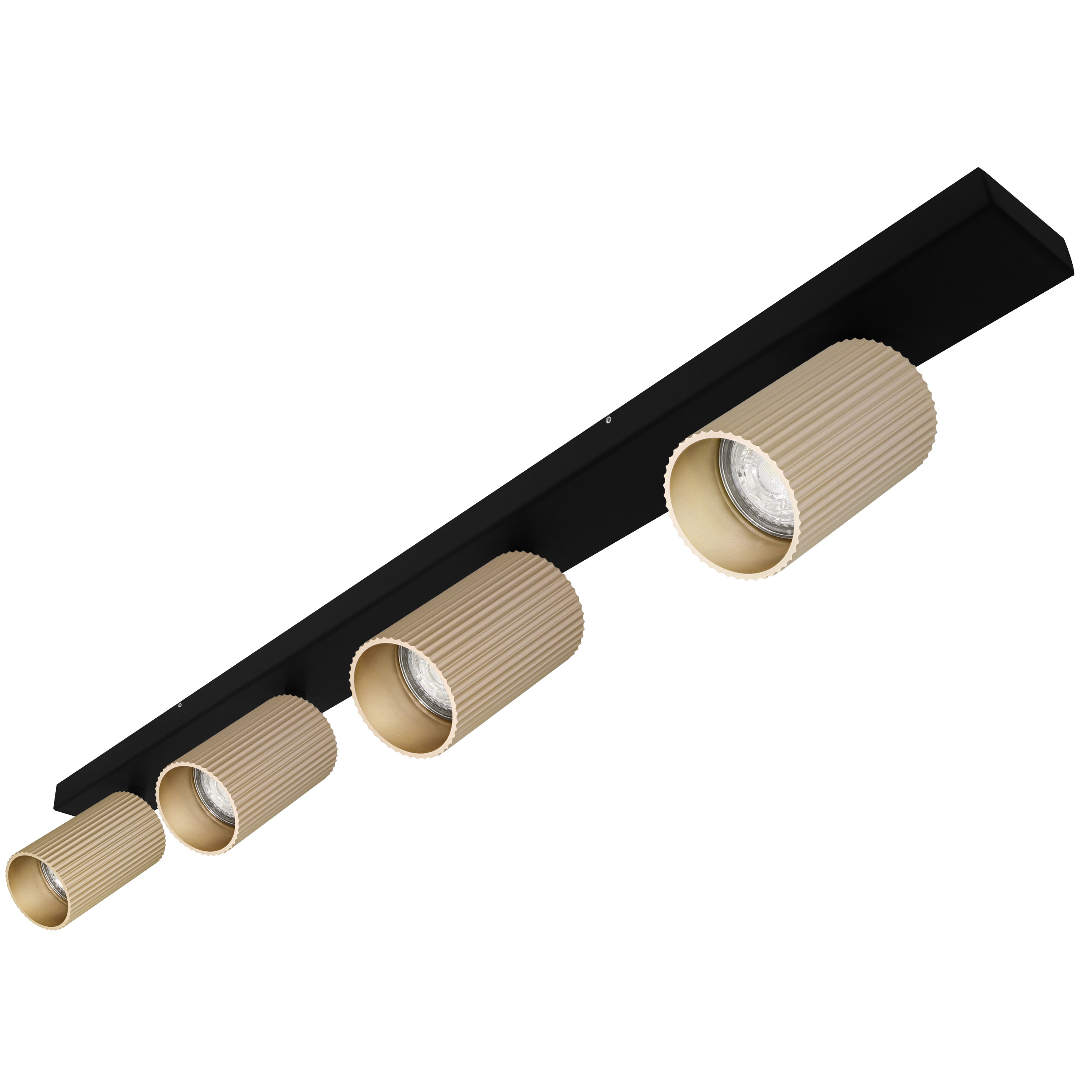 Indigo Lighting - TESSERA 4 C GU10 MAX4x10W PAR16 Mat zwart Champagne - WA33408