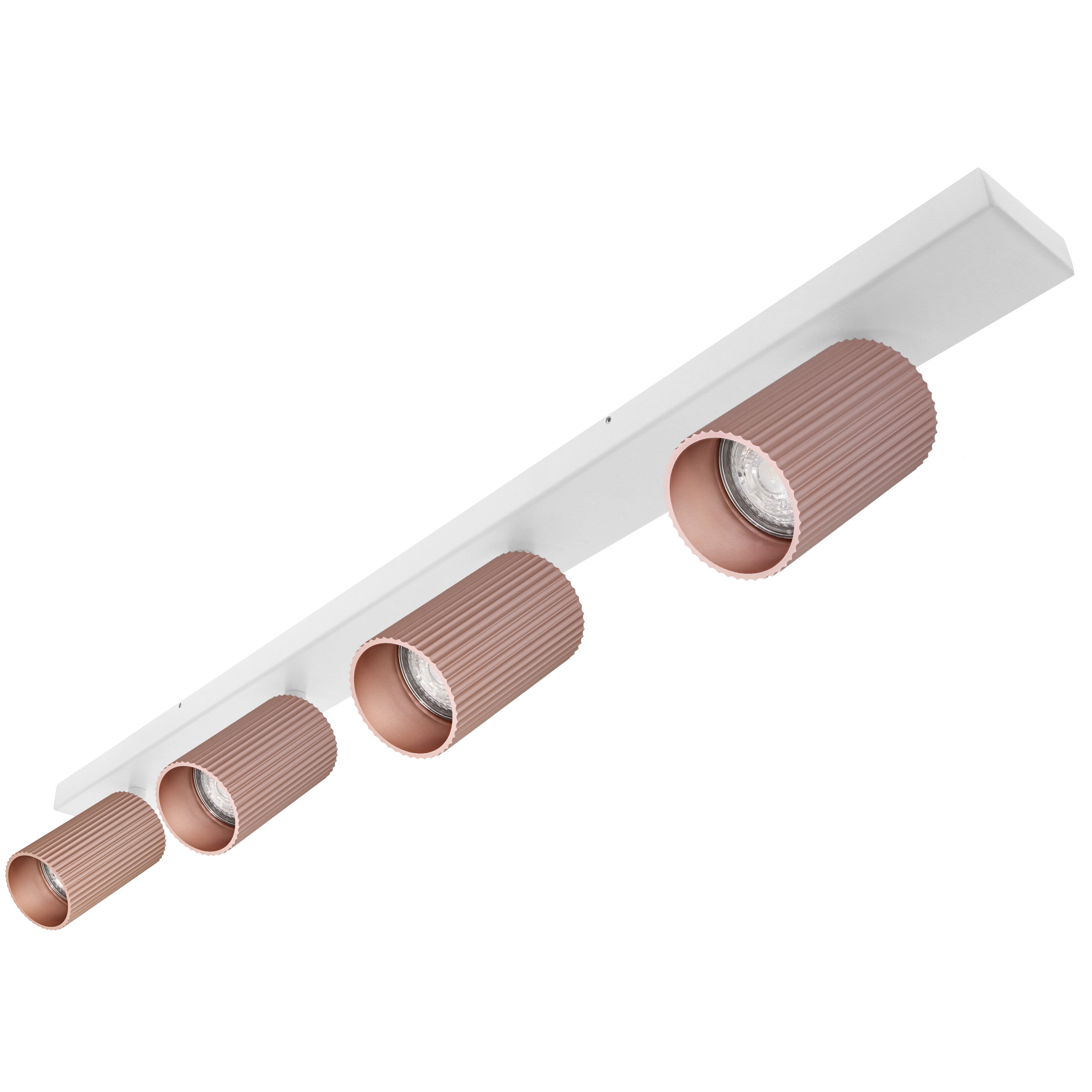 Indigo Lighting - TESSERA 4 C GU10 MAX4x10W PAR16 Mat wit Roze - WA33482