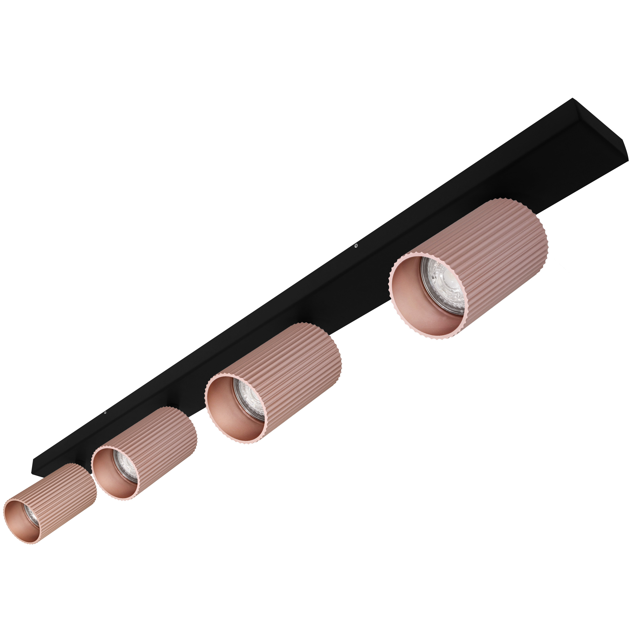 Indigo Lighting - TESSERA 4 C GU10 MAX4x10W PAR16 Mat zwart Roze - WA33483