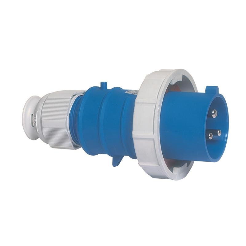 cee stekker 16A 2P+A 230V IP67  6 h. schroefloos Multi-Grip