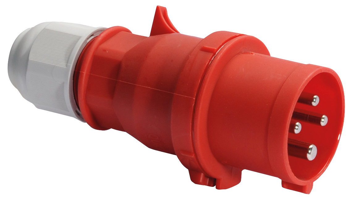 cee stekker 16A 3P+A 400V IP44, quick-connect+multi grip