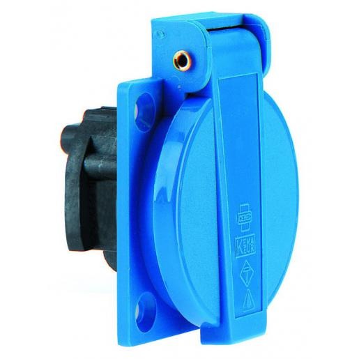 7139-N   inbouwstopcontact 16A 2P+BA 230V IP54, schroefaansl