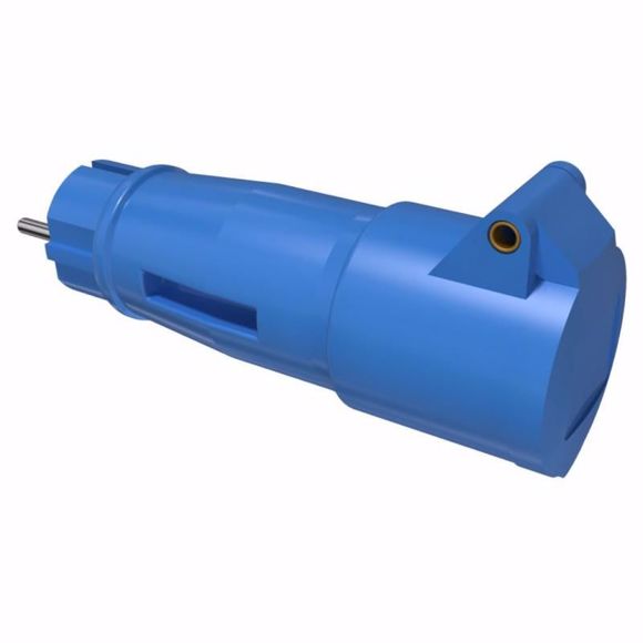 Adapter stekker 16A 2P+BA 230V naar stopcontact CEE 16A 2P+A