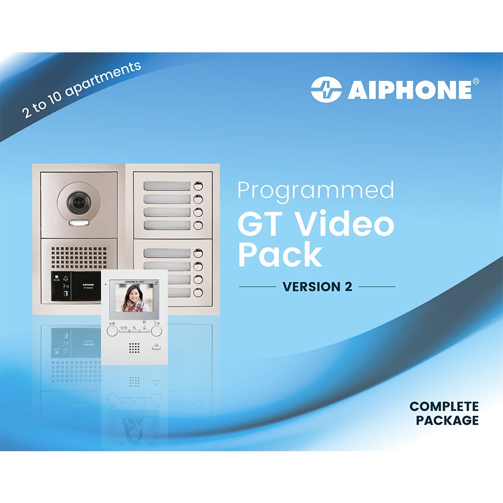 Aiphone - Voorgeprogrammeerde videofoniekit 7 app. - A01008714