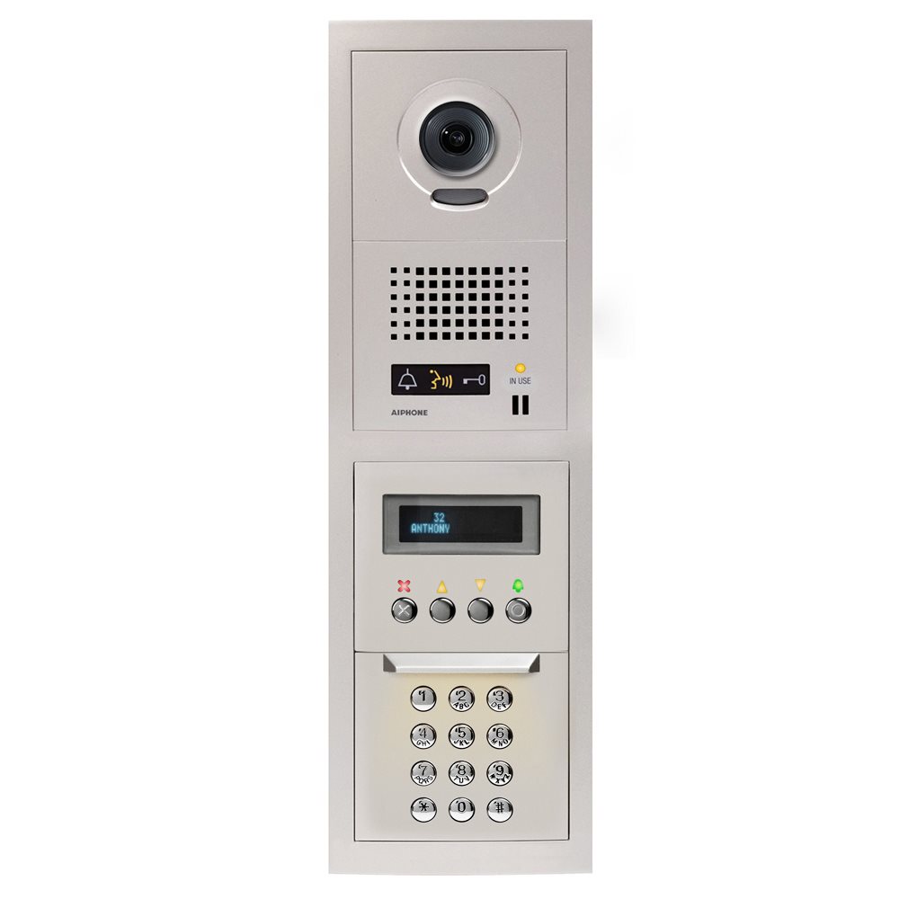 Aiphone - Inbouwdeurpost 170°cam, dig.naamz. 1x4 m - A01007695