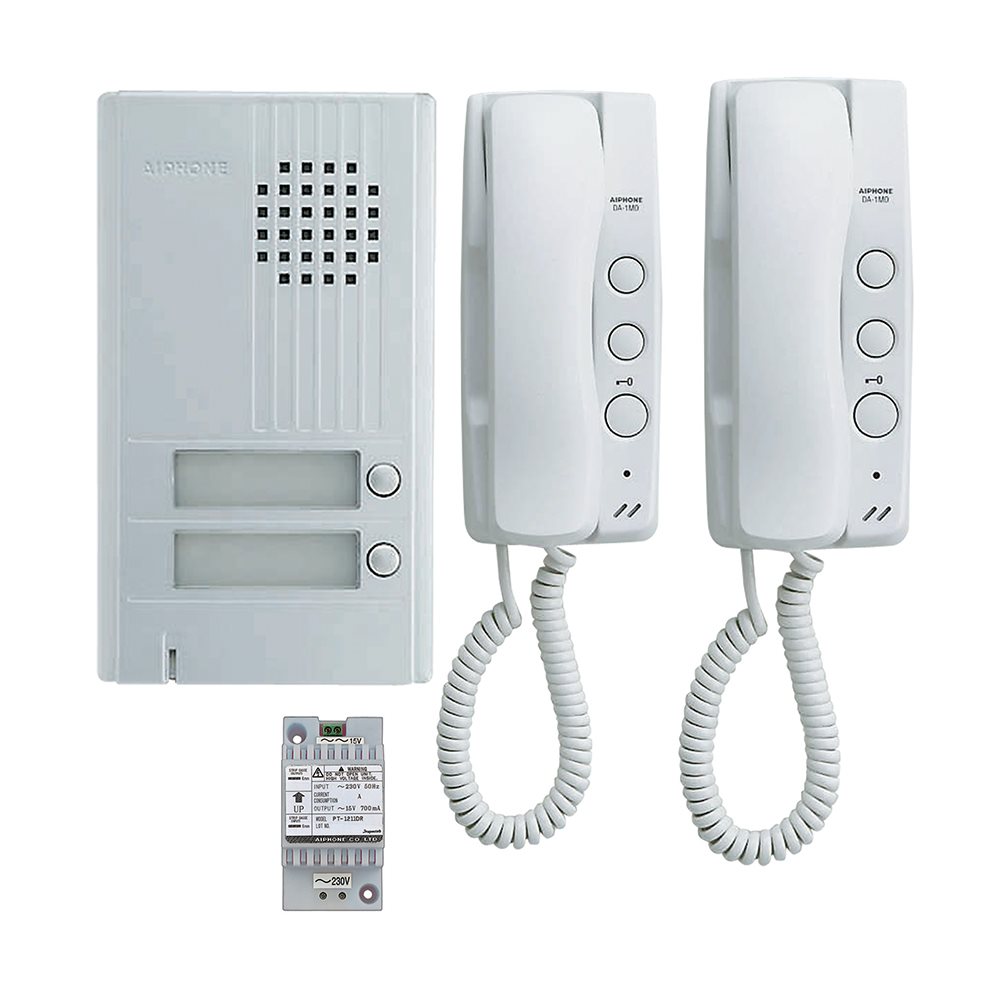 Aiphone - Analoge parlofoonkit voor 2 appartemente - A01008200
