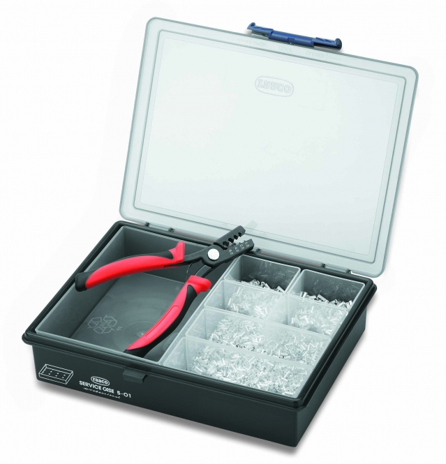 Ongeïsoleerde Adereindhulzen Assortiment incl. Perstang, 0,7