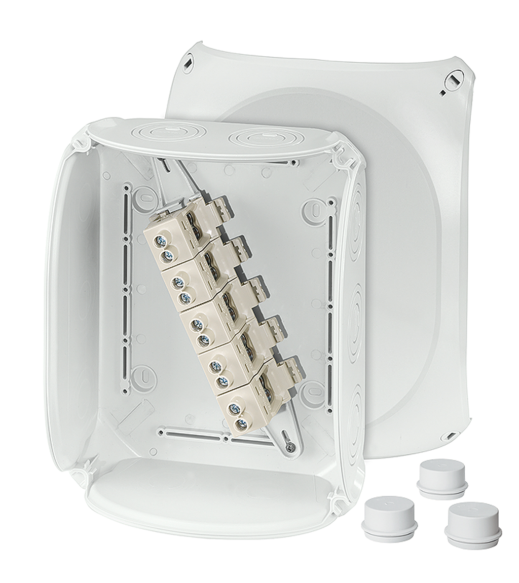 AFTAKDOOS + KLEM 10-25mm 255x205x112