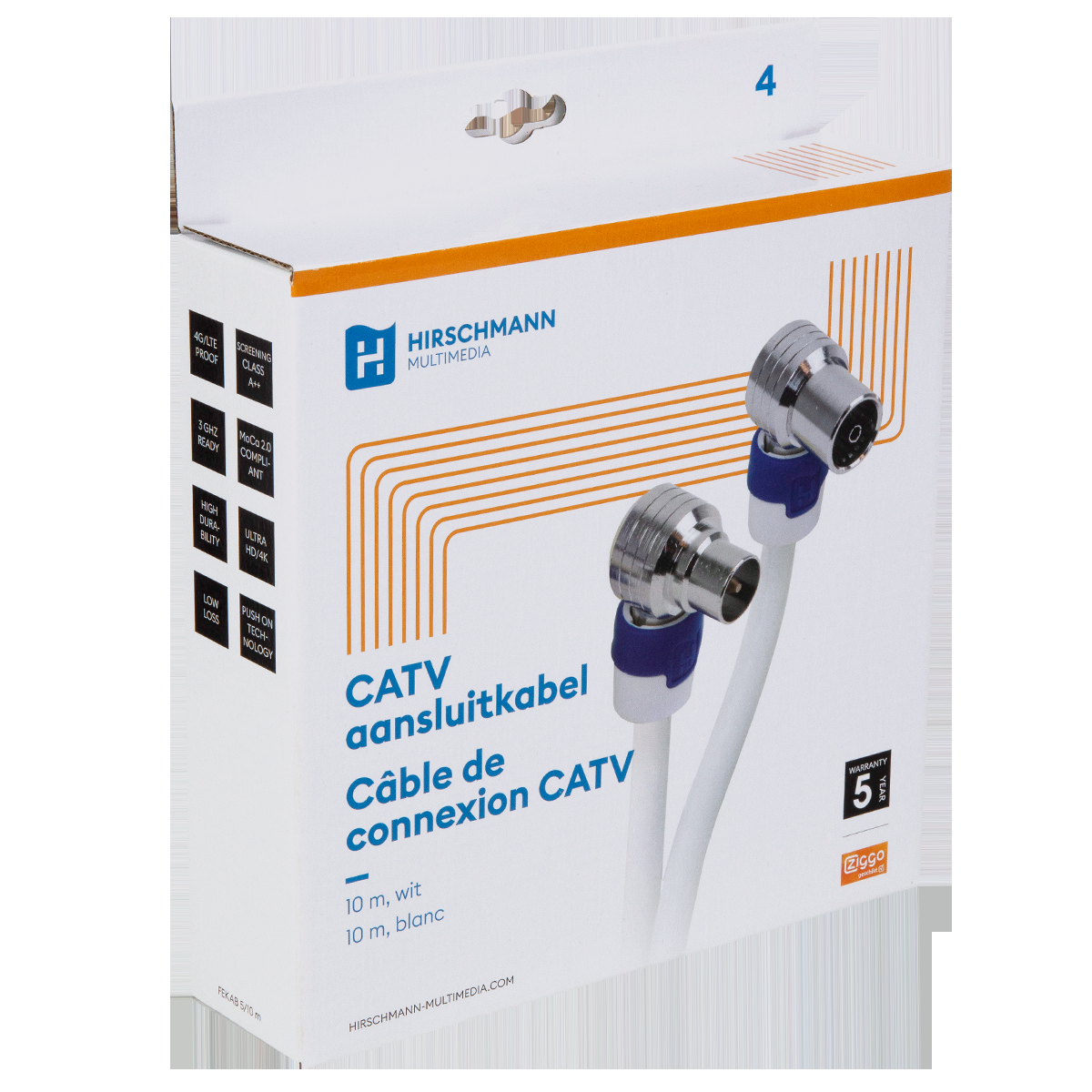 Aansluitkabel IEC 10m 4G proof