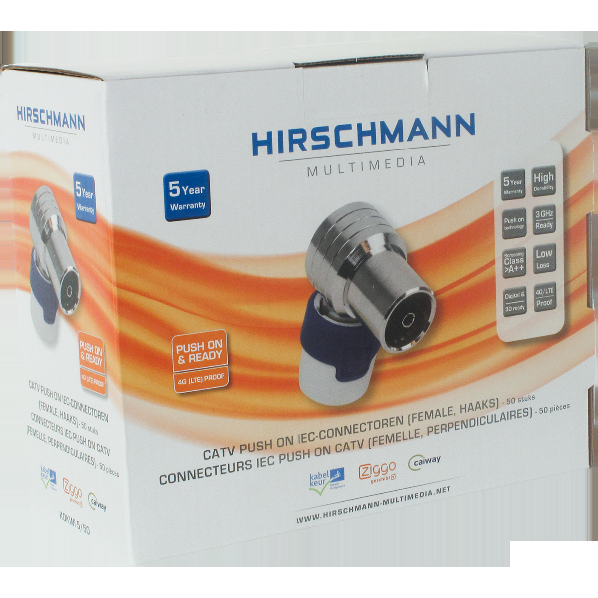 Haakse IEC female connector 4G proof