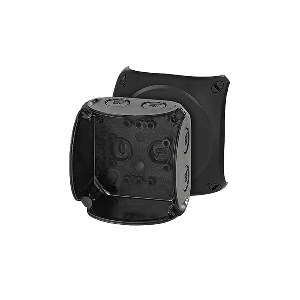 AFTAKDOOS LEEG 93x93x62  weersbestendig  ZWART