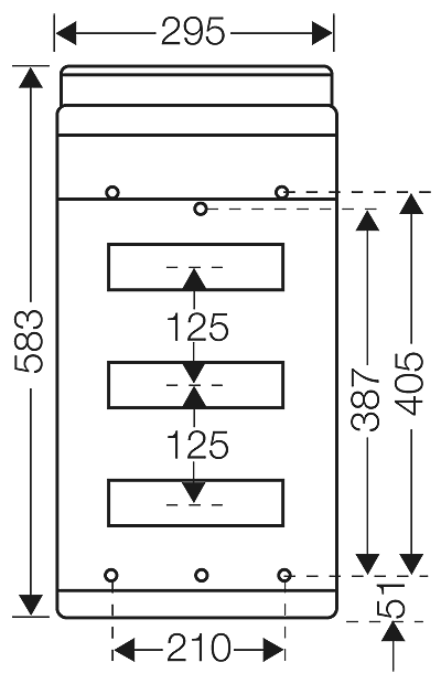 Hensel KV4336B - Automatenkast 36 modulen: 3 x 12 x 158mm IP54 - Image 2