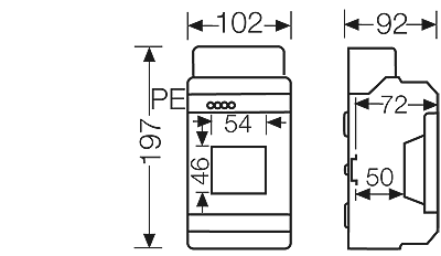 Hensel KV9103B - automatenkast 3 modulen: 1 x 3 x 18mm IP65 - Image 2