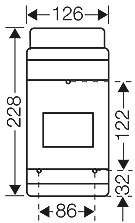 Hensel KV9104B - automatenkast 4,5 modulen: 1 x 4,5 x 18mm IP65 - Image 2