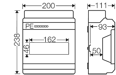 Hensel KV9109B - Automatenkast 9 modulen: 1 x 9 x 18mm IP65 - Image 3