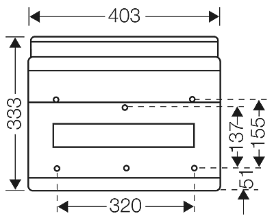 Hensel KV9118B - Automatenkast 18 modulen: 1 x 18 x 18mm IP65 - Image 3