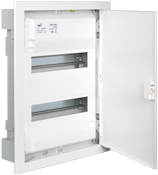 Solera - inbouwkast 28 modules, witte metalen deur - MP28