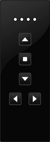 Draadloze handzender met 5 kanalen en 3 bedieningsknoppen