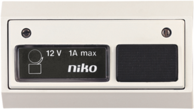 Niko Toegangscontrole - deurbel 12V-1A incl. lamp, wit/wit