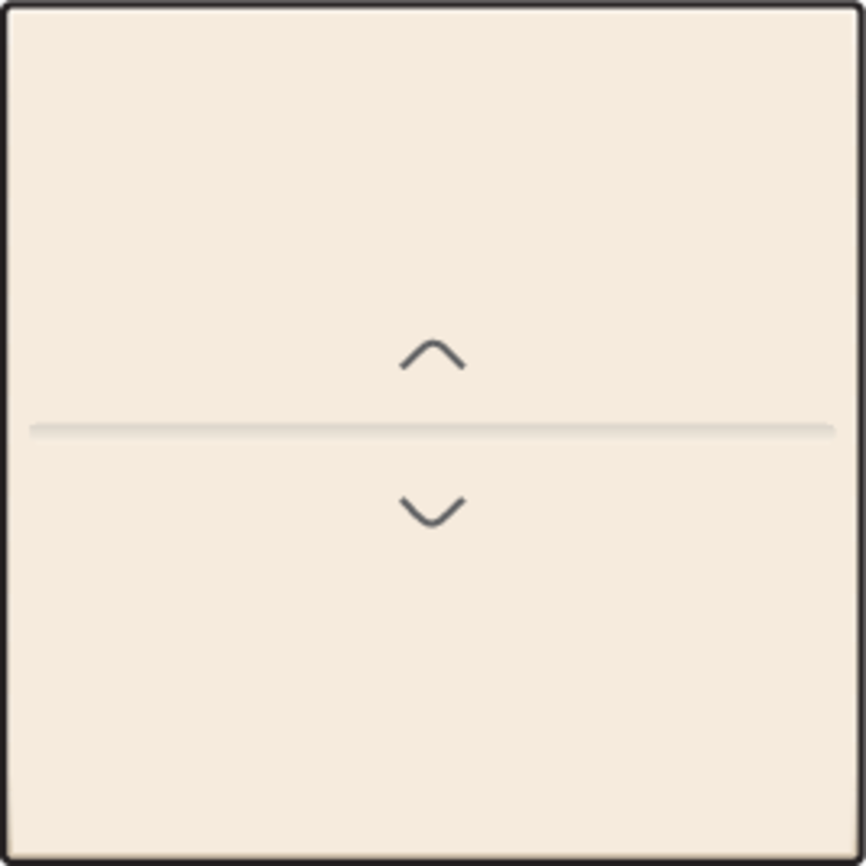Niko 100-00004: Enkelvoudige toets met pijltjes 'op' en 'neer' voor draadloze schakelaar of drukknop met 2 bedieningsknoppen, cream - Image 2