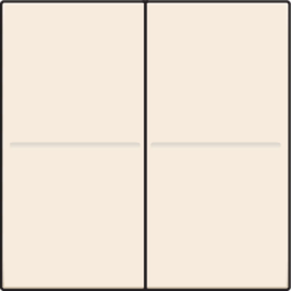 Niko 100-00007: Tweevoudige toets voor draadloze schakelaar of drukknop met 4 bedieningsknoppen, cream - Image 2