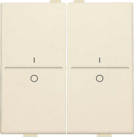 Tweevoudige toets met opdruk I en 0 voor draadloze schakelaa