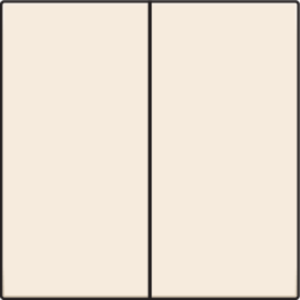 Niko 100-31004: Afwerkingsset voor dubbele elektronische schakelaar of drukknop, cream - Image 2