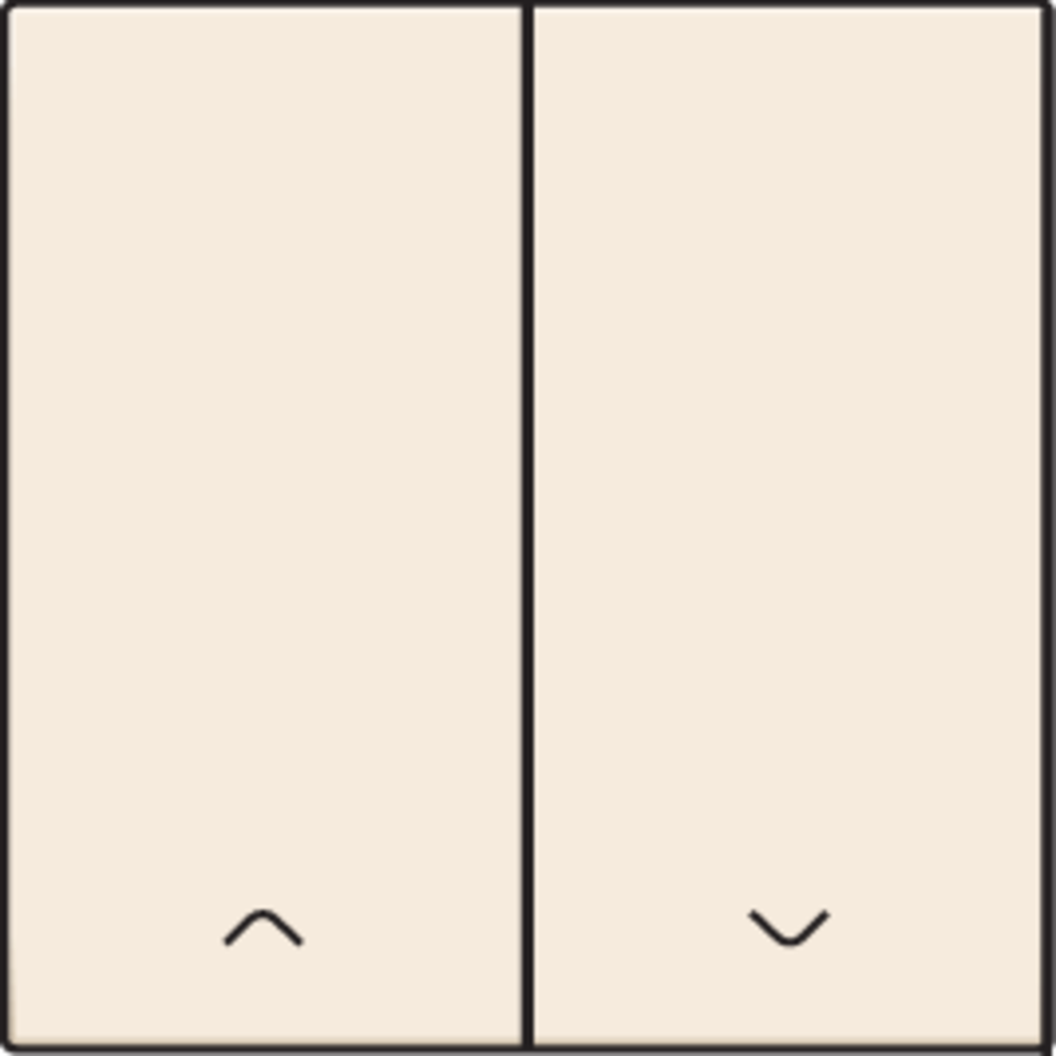 Niko 100-31006: Afwerkingsset voor dubbele elektronische rolluikschakelaar, cream - Image 2