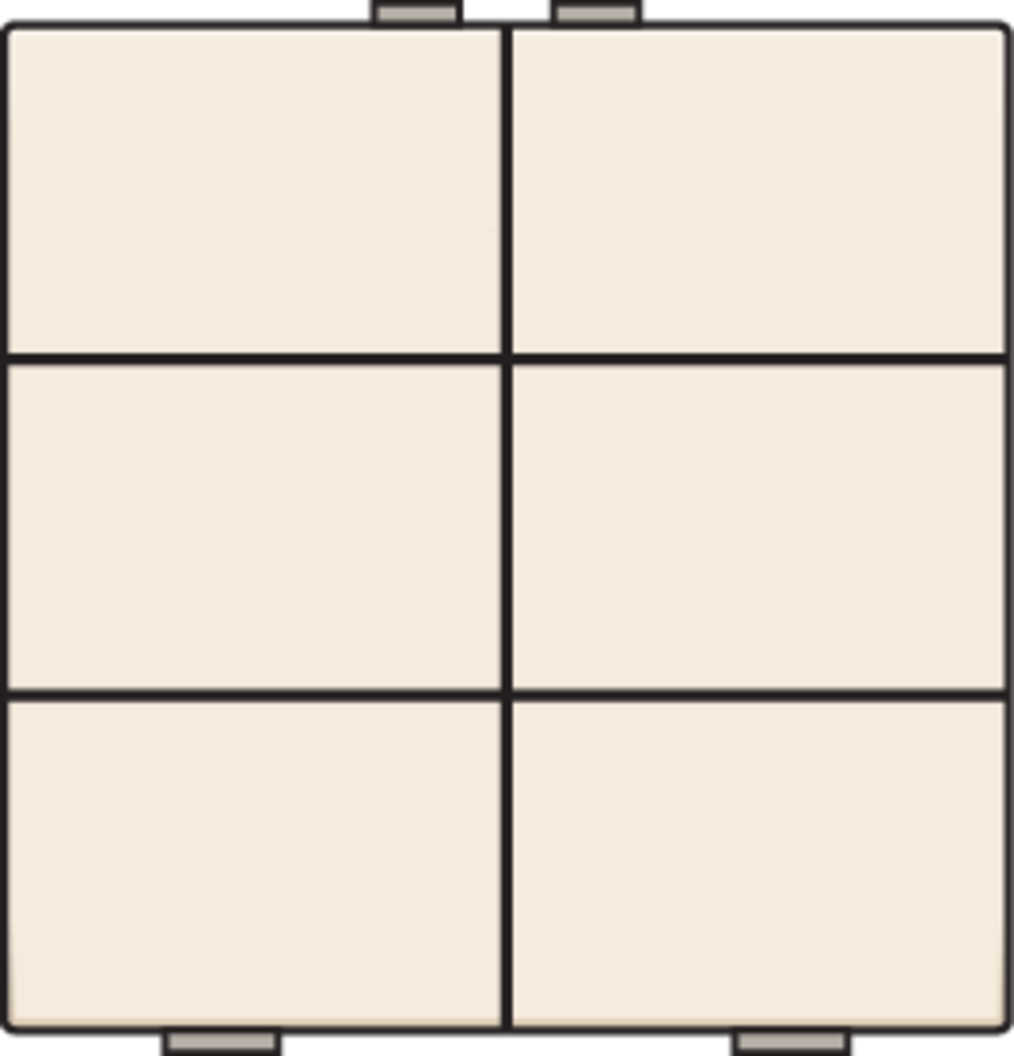 Niko 100-51006: Zesvoudige drukknop voor Niko Home Control, cream - Image 2