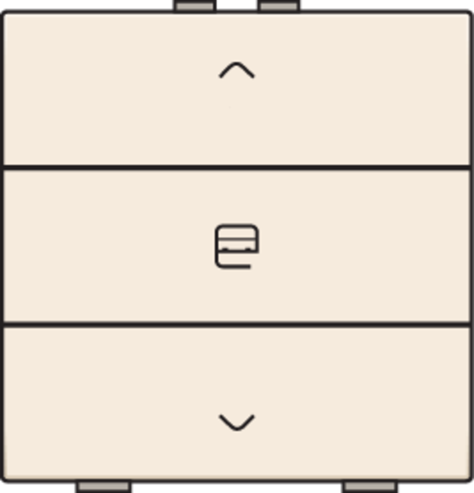 Niko 100-51033: Enkelvoudige motorbediening voor Niko Home Control, cream - Image 2