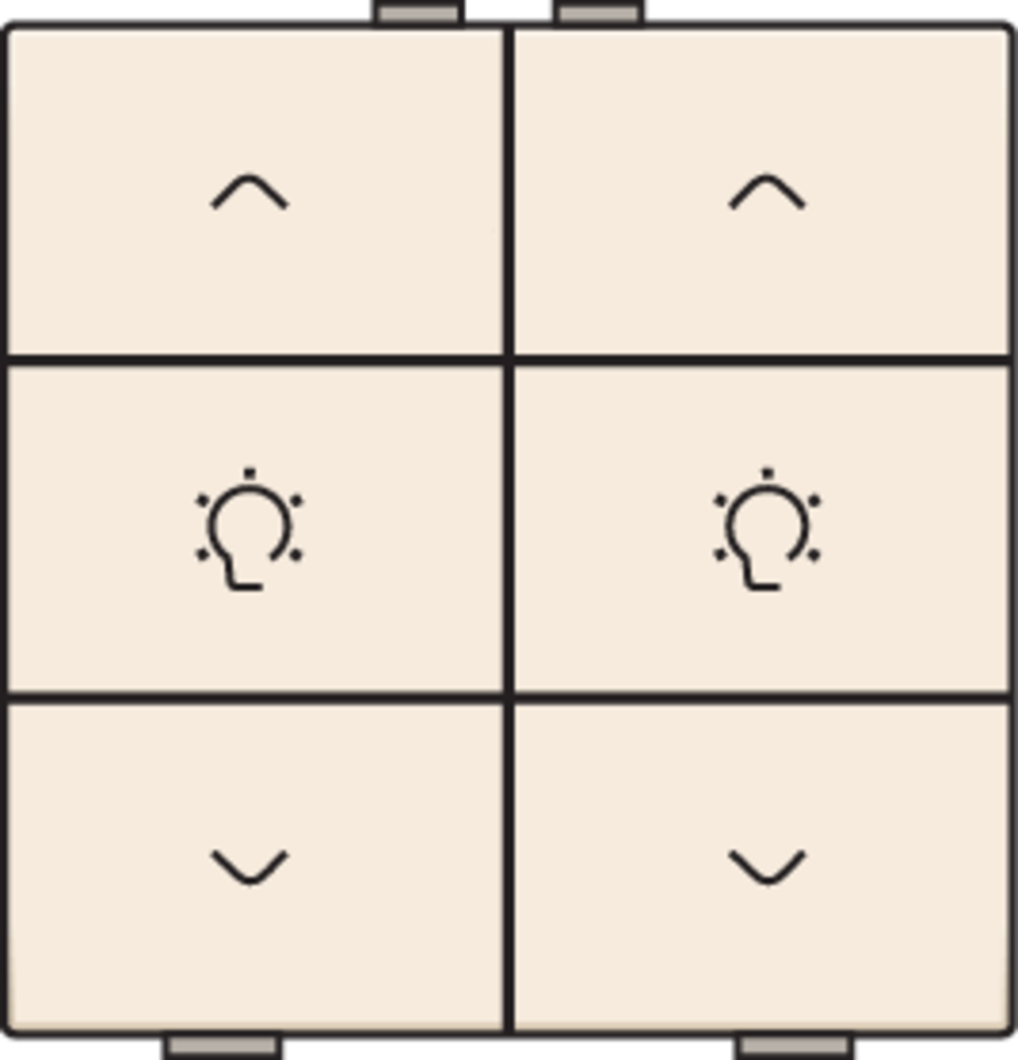 Niko 100-51046: Dubbele dimbediening voor Niko Home Control, cream - Image 2