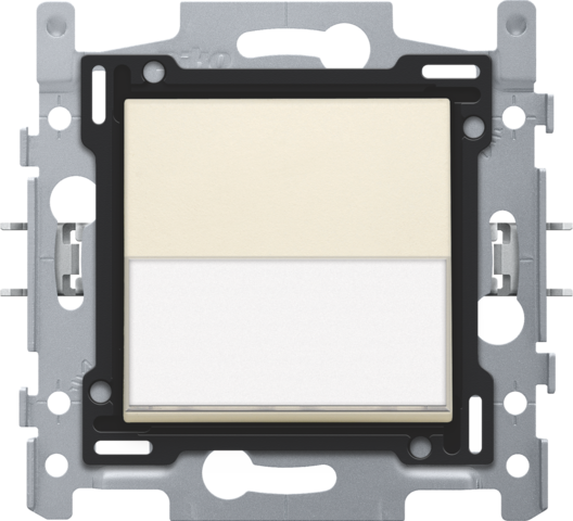 Drukknop N.O. met 3 aansluitklemmen, sokkel, insteekklemmen