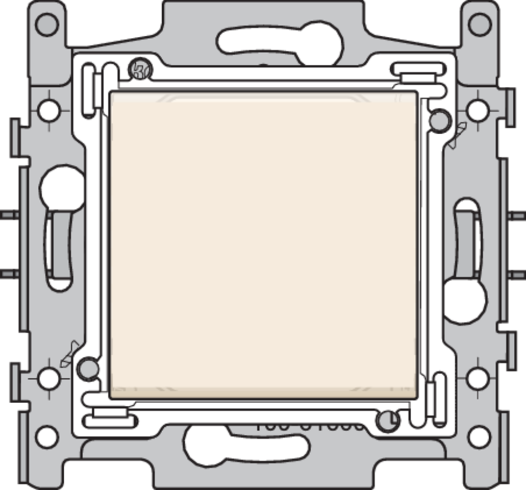 Niko 100-61600: Wisselschakelaar, sokkel, schroefklemmen en afwerkingsset cream - Image 2